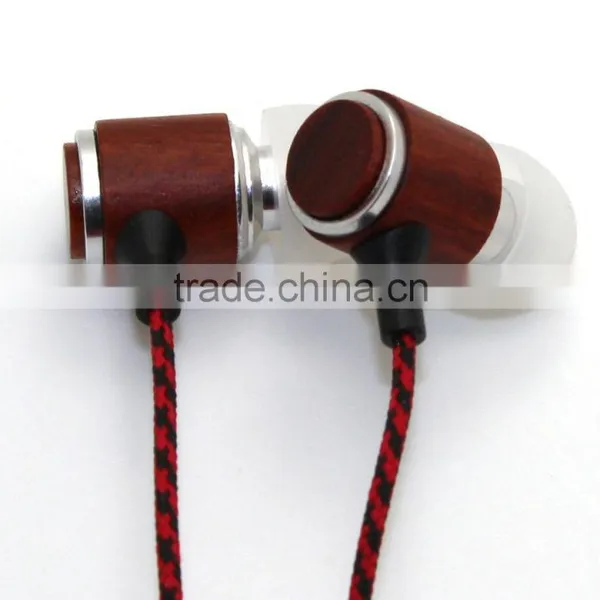 Tot High Quality Fashion Wood Earphone Stereo Bass Music Earphone for MP3 And Tablet PC photo-4