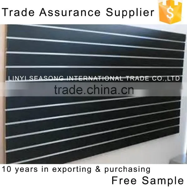 China 1220*2440*15mm Melamine Mdf Slot Board With Aluminium Strip photo-4