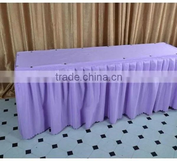 White Rectangle Home Decoration Table Skirt photo-6