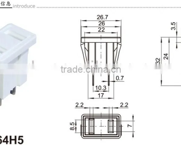 ac Power Socket With Fuse,Dc Adapter Connector,pure Copper With Gold Plated RCA Connector photo-3