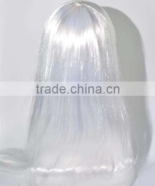 Hot Silk White Synthetic Wig N271 photo-3