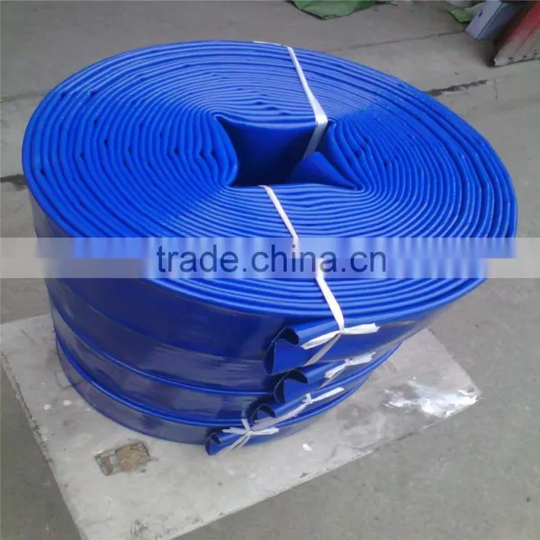 China Blue 1-10 Inch Pvc Lay Flat Plastic Pump Delivery Hose photo-3