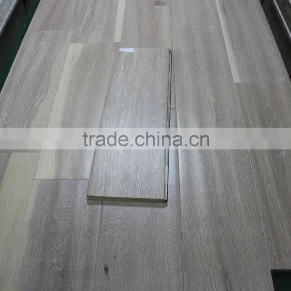 Wire-brushed and Grey Oak Engineered Flooring