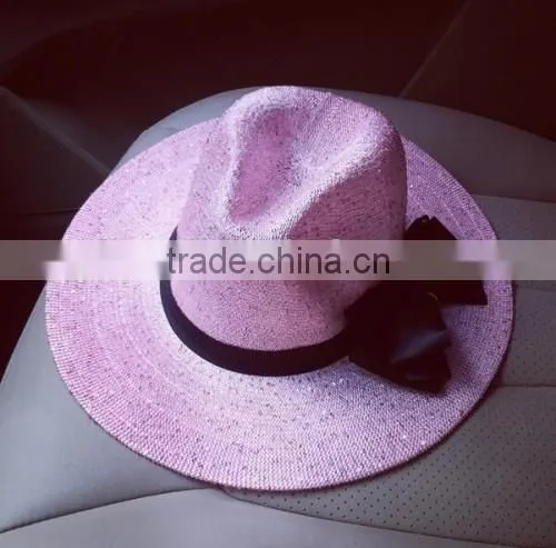 2016 Factory Latest Design Bowknot Sun Hats Made in China Hot Sale Original Beach Hats for Women photo-6
