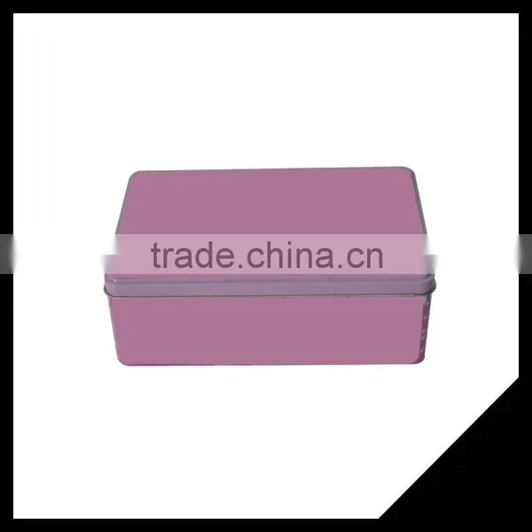 Recyclable Feature Rectangular Shape Food Storage Metal Tin Box photo-2