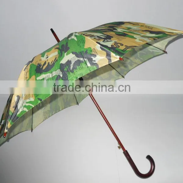 55cm Wooden Camouflage Umbrella photo-3