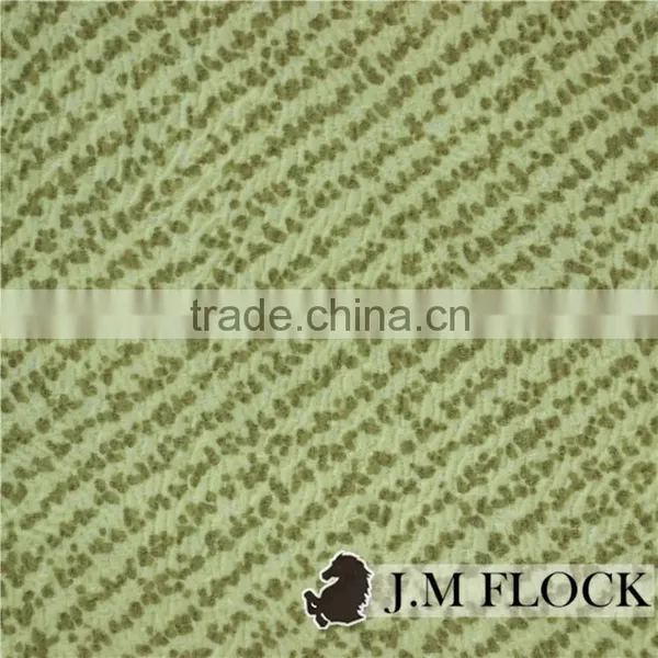 Polyester Flocking Printed Tricot Velvet Home Furnishing Fabric photo-3