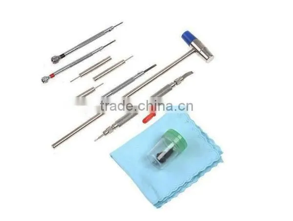 Perfect Watchmaker Repair Tool Kit With Hammer ,Remover ,Opener Mainspring Winder Tool Watch photo-4