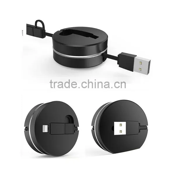 Convenient Multi-color Fashionable 2 in 1 Usb Great Quality Stretching Data Cable photo-2