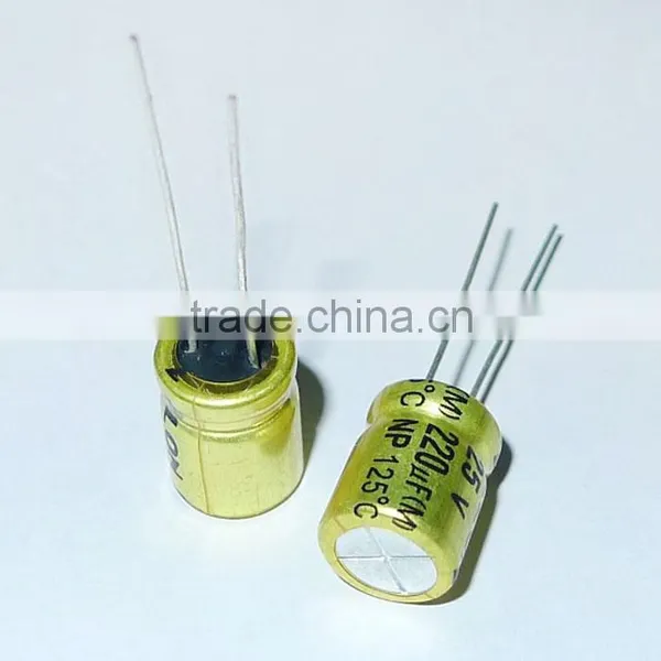 220UF/25V 10*13 Non-polarized Aluminum Electrolytic Capacitor