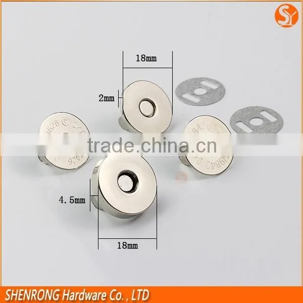 Bag Magnetic Button Strong Magnetic Snap Button Brass Material Magnet Button photo-2