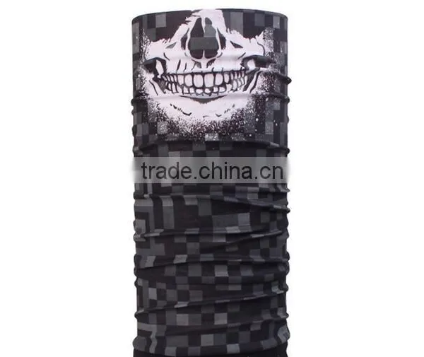 Polyester Printed Neck Tube Scarf Skull Bandana photo-2