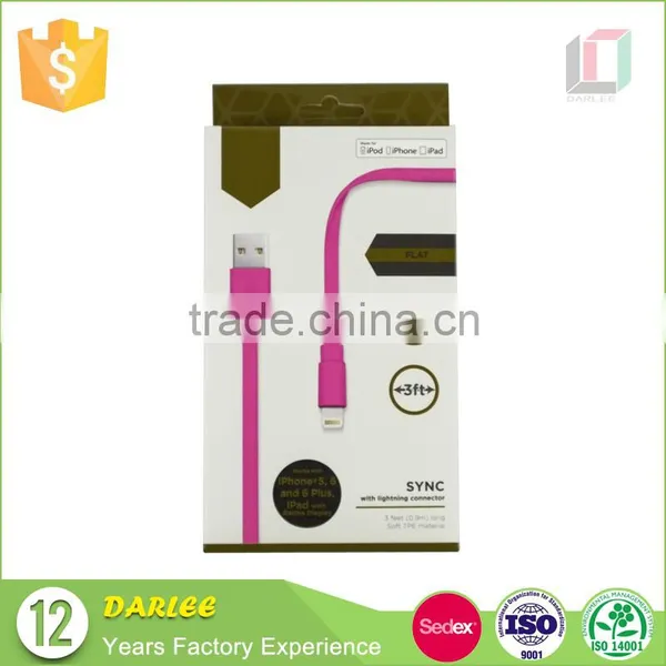 Print Your Logo Foldable Recyclable 300g White Art Paper Cable Packaging photo-5