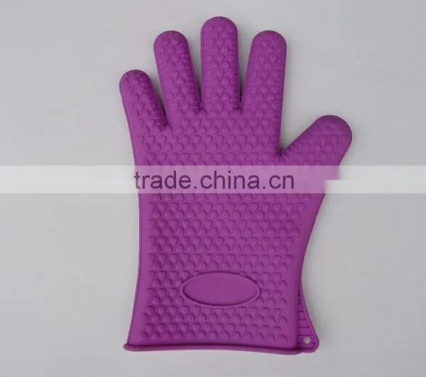 2016 Silicone Cooking Gloves - Heat Resistant Oven Mitt for Grilling, BBQ, Kitchen photo-3