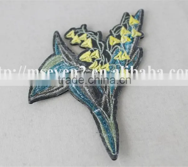 Cheap Price Factory Wholesale Professional Customized Applique Embroidered Patches Flower Shape for Clothing photo-4