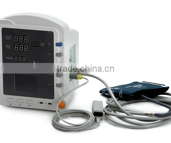 Competitive Price Vital Sign NIBP SpO2 Monitoring Adult Pediatric and Neonatal Portable Multiparameter Patient Monitor China photo-4