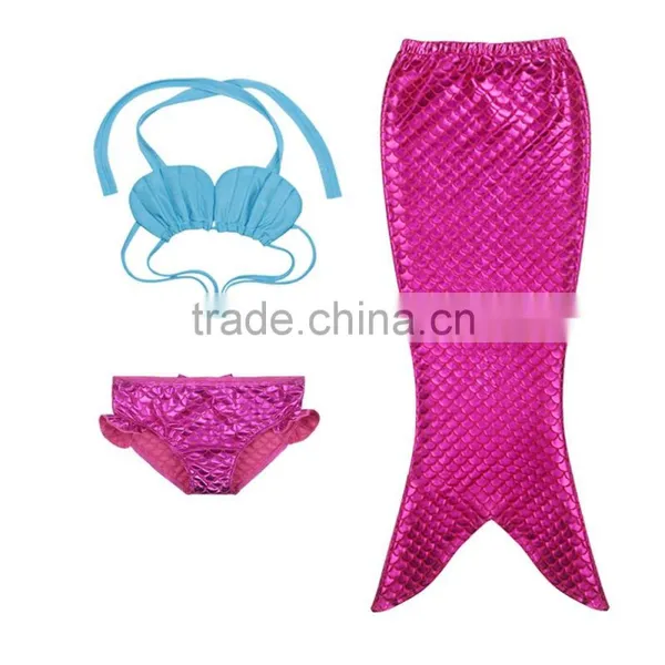 New Children Mermaid Tail Split Swimsuit Cosplay Costume Girls Bikini Set Dress photo-6