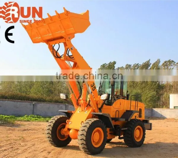 Qingdao Everun 3 Ton Wheel Loader Front End Loader With Adjustable Steering Wheel photo-4