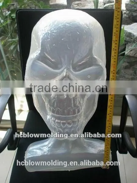 Customized Blow Mold Processing Plastic Skull Head,skull Head Decoration photo-6