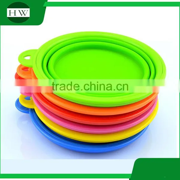 Folding Portable Colorful Travel Silicone Telescopic Pet Eat Drink Food and Water Bowl Cup Collapsible Accordion Foldable photo-4