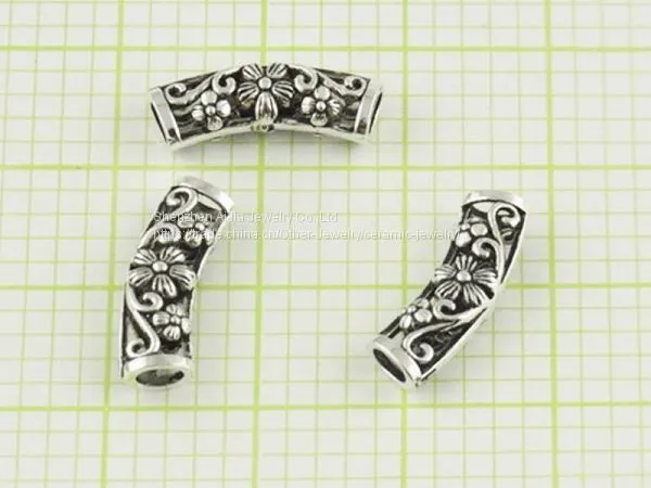 Hollow Curving Jewelry Tubes 925 Silver Accessories photo-2