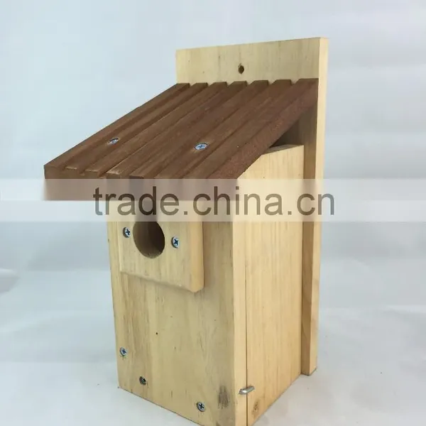 New Designed Unfinished Environmental Wooden Bird House Wholesale photo-5