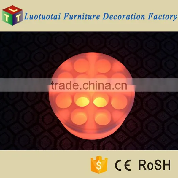 Li Battery Operated PE Plastic RGB 16 Color Changing LED Light Wine Tray photo-6