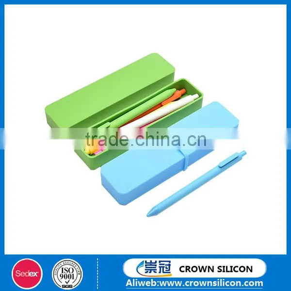New Design Silicone Color Pencil Case Silicone Pencil Bag photo-3