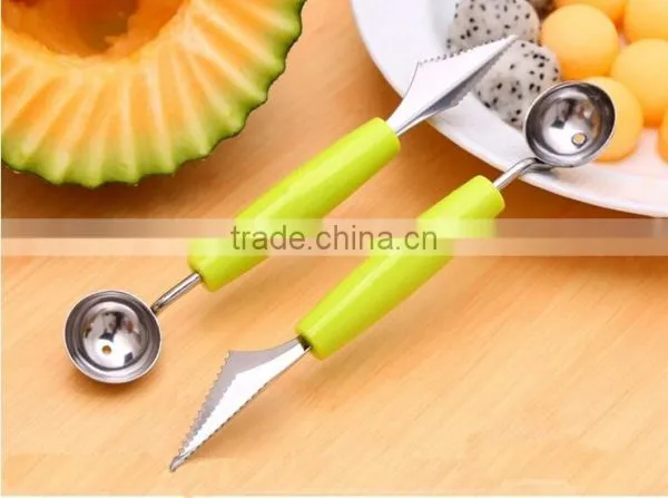 Wholesale Stock Dual Purpose Stainless Steel Wave Dig Flesh Knife photo-2