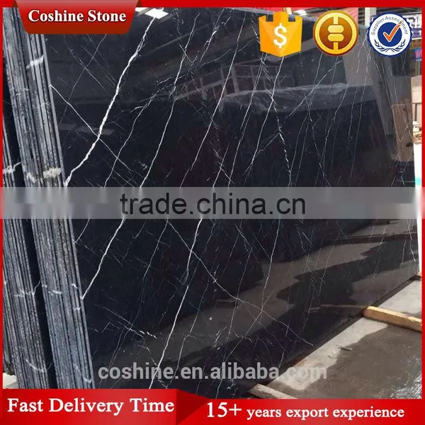 Indoor Projects Marquina Black Marble Slabs Natural Stone Slab photo-5