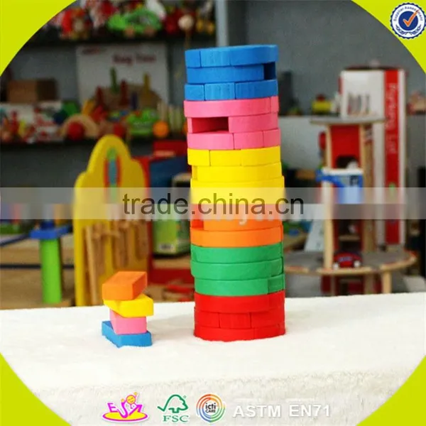 Wholesale Colorful Baby Stacking Blocks Wooden Promotional Bricks Toy Top Fashion Wooden Baby Stacking Blocks Toy W13D119 photo-6