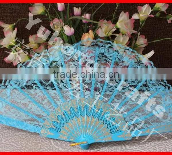 Handmade Plastic Wedding Hand Fan photo-2