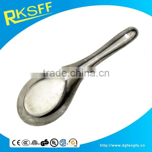 Zinc Alloy Spoon for Baby Chrome Plated Silver Spoon photo-2
