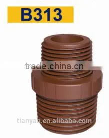 TY High Quality PP Threaded Pipes&fittings REDUCING MALE ADAPTER Eco-friendly Cheap Price Full Size Factory Price List Discount photo-2