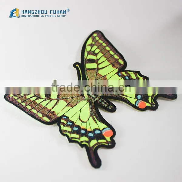 China Supplier Custom Butterfly Woven Patches photo-3