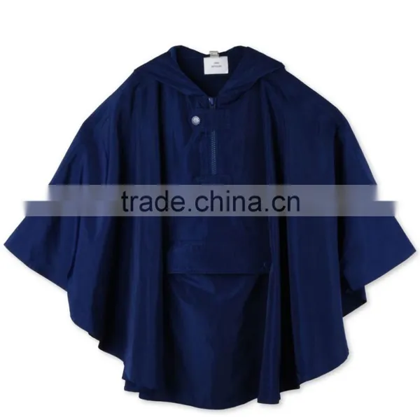 Blue Froggie Raincoat Cape With Monster Printed Hood Kid Wear Child Clothing HSC5940 photo-2