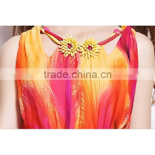 Colorful Sweet 2017 Fashionable Handmade Christening Dress For Summer photo-4