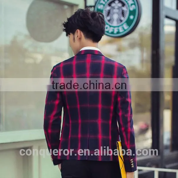 Grid Window Pane Man Suit.BSPL0640 photo-3