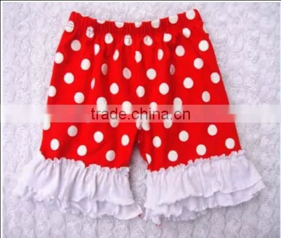 2016 China Yiwu Product and Wholesale and EXW Price Cotton Shorts With Rufffle for Baby Kids for Summer and Sport Wearing photo-3