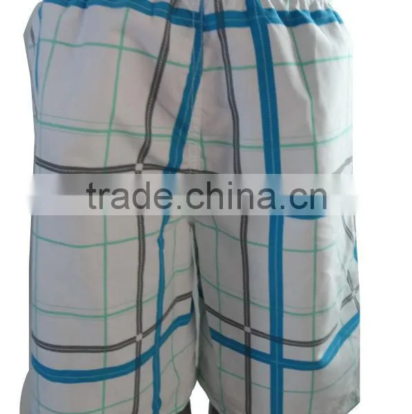 Men's Plaid Boardshorts With Stretched photo-3