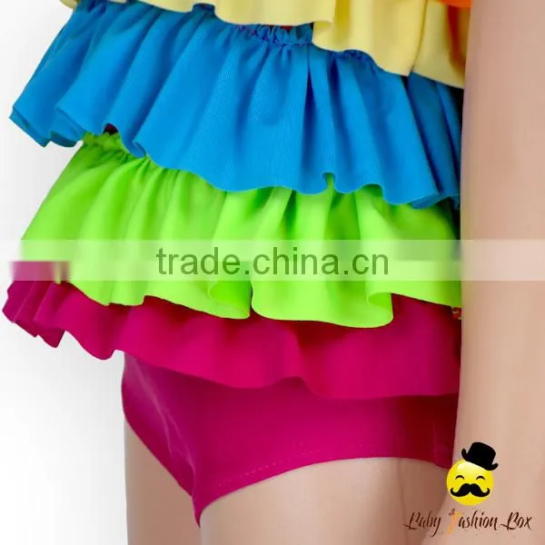YZA-007 Yiwu Yihong Children Multiple Colour Ruffle Girls Picture Swimwear For 0-6 Year Wears photo-5