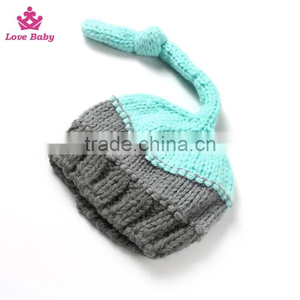 2pcs Set Newborn Baby Girl Boy Crochet Knit Hat Costume Photography Prop Outfit Set photo-3