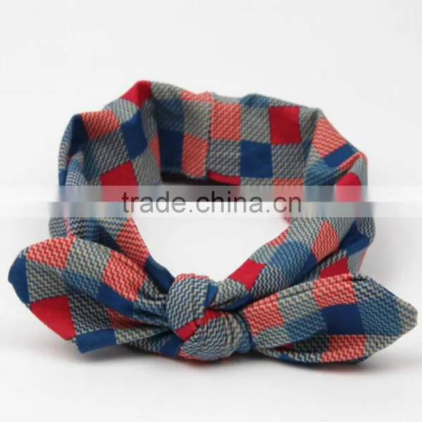 Wholesale Checked Headband ,Cotton Hairbands photo-6