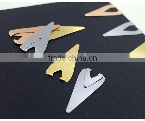 10*25mm Rose Gold /gold /silver Metal Bookmarker photo-4