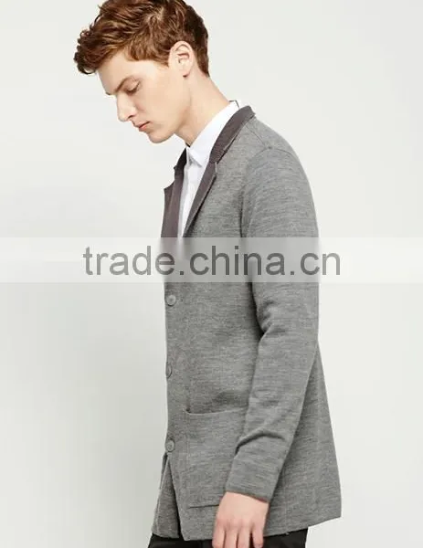 2017 Highquality Knitted Patterns Aztec Mens Chenille Design Cardigan Sweater for Wholesale photo-4