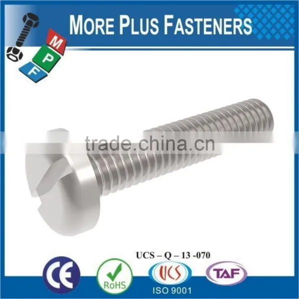 Made in Taiwan DIN 85 ISO 1580 Slotted Pan Head Machine Screw DIN 85 photo-6