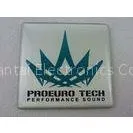 High Glossy Epoxy Aluminum Custom Metal Door Name Plates Customized For Company