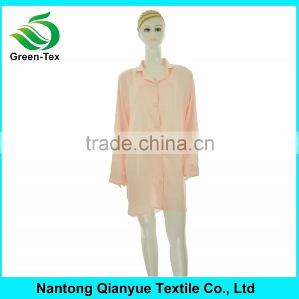 Matte Satin Polyester Nightshirt For Women