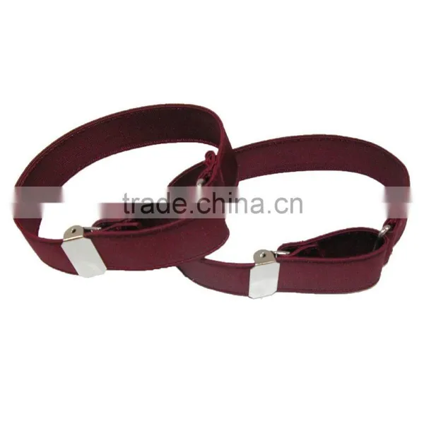 Shirt Sleeve Garter Cuffs Arm Band Elastic Solid Color Adjustable Armband Sleeve Garter photo-4