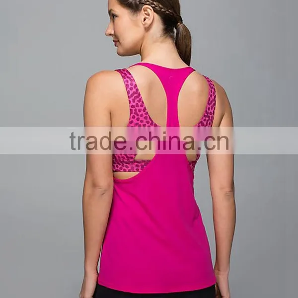 3 Colors Backless Tight Fit Shirt Women Gym Wear Yoga Stretch Ribbed Tank Top Custom photo-2
